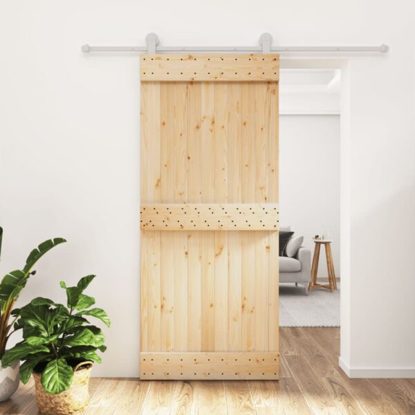 8721012081628_m_en_hd_1.jpg Sliding Door with Hardware Set 90x210 cm Solid Wood Pine