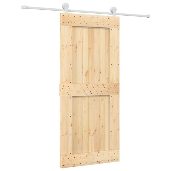 8721012081680_a_en_hd_1.jpg Sliding Door with Hardware Set 90x210 cm Solid Wood Pine