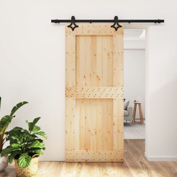 8721012081864_m_en_hd_1.jpg Sliding Door with Hardware Set 90x210 cm Solid Wood Pine