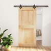8721012082045_m_en_hd_1.jpg Sliding Door with Hardware Set 95x210 cm Solid Wood Pine