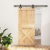8721012082090_m_en_hd_1.jpg Sliding Door with Hardware Set 90x210 cm Solid Wood Pine