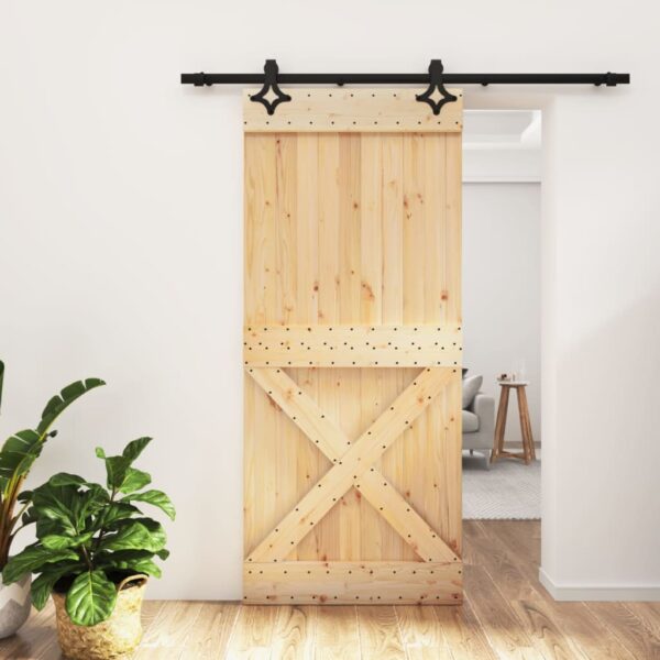 8721012082090_m_en_hd_1.jpg Sliding Door with Hardware Set 90x210 cm Solid Wood Pine