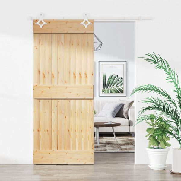 8721012082199_m_en_hd_1.jpg Sliding Door with Hardware Set 90x210 cm Solid Wood Pine