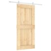 8721012082441_a_en_hd_1.jpg Sliding Door with Hardware Set 95x210 cm Solid Wood Pine