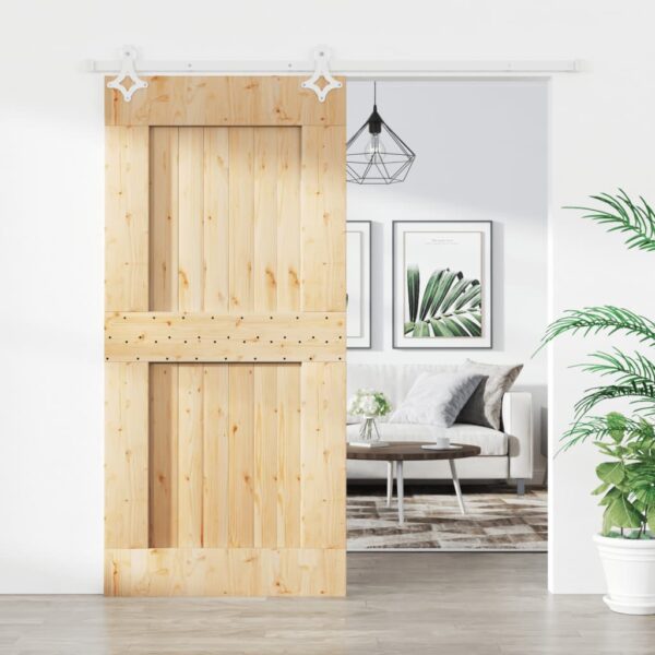8721012082441_m_en_hd_1.jpg Sliding Door with Hardware Set 95x210 cm Solid Wood Pine