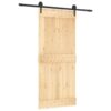 8721012082571_a_en_hd_1.jpg Sliding Door with Hardware Set 90x210 cm Solid Wood Pine