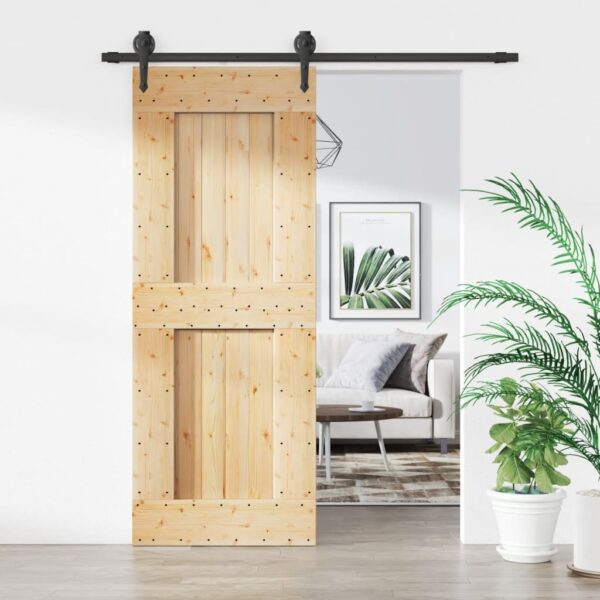 8721012082595_m_en_hd_1.jpg Sliding Door with Hardware Set 80x210 cm Solid Wood Pine