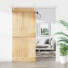 8721012082731_m_en_hd_1.jpg Sliding Door with Hardware Set 90x210 cm Solid Wood Pine