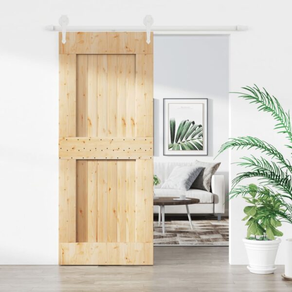 8721012082762_m_en_hd_1.jpg Sliding Door with Hardware Set 85x210 cm Solid Wood Pine