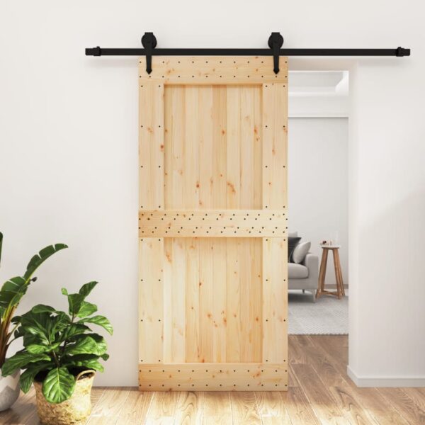 8721012082953_m_en_hd_1.jpg Sliding Door with Hardware Set 95x210 cm Solid Wood Pine