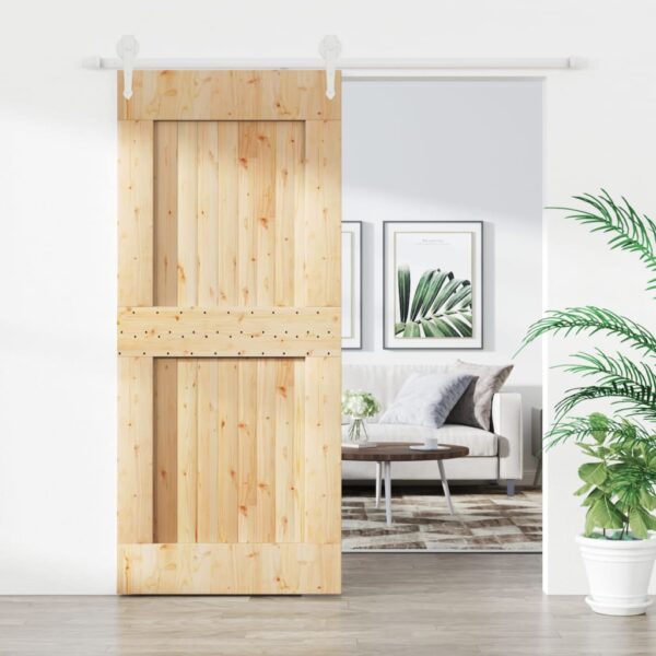 8721012083189_m_en_hd_1.jpg Sliding Door with Hardware Set 90x210 cm Solid Wood Pine