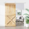 8721012083257_m_en_hd_1.jpg Sliding Door with Hardware Set 95x210 cm Solid Wood Pine