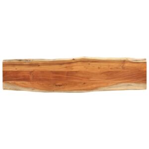Table Top 180x40x3.8 cm RectangularÂ Solid Wood Acacia Live Edge