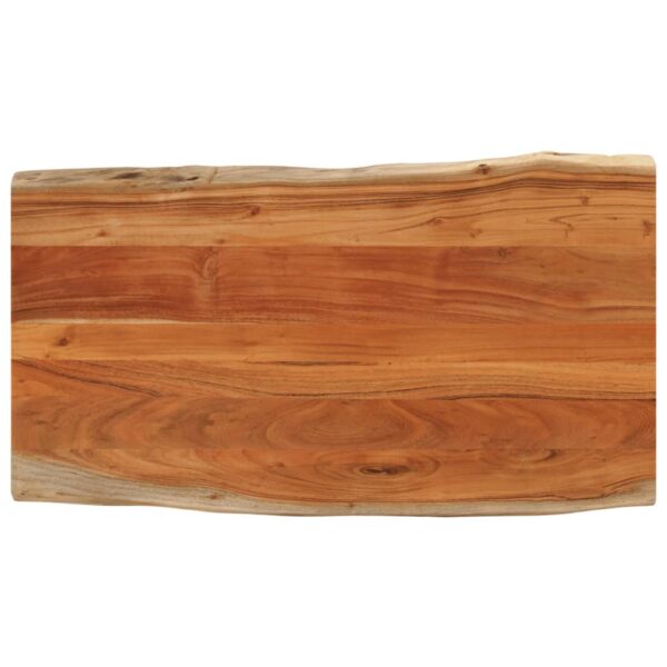 Table Top 120x60x3.8 cm RectangularÂ Solid Wood Acacia Live Edge