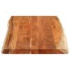Table Top 120x60x3.8 cm RectangularÂ Solid Wood Acacia Live Edge