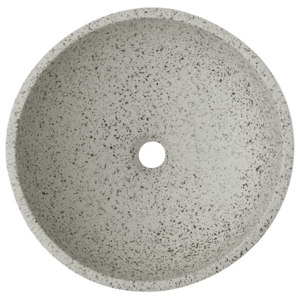 Countertop Basin Grey Round Î¦41x14 cm Ceramic