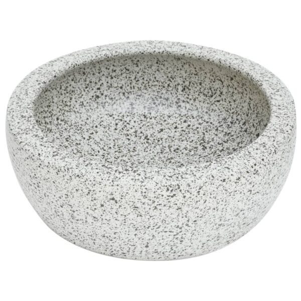Countertop Basin Grey Round Î¦41x14 cm Ceramic
