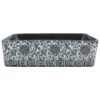 Countertop Basin Black and Blue Rectangular 46x35.5x13 cm Ceramic