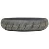 Countertop Basin Black and Grey Oval 59x40x15 cm Ceramic