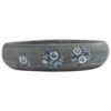 Countertop Basin Grey Oval 59x40x15 cm Ceramic