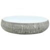 Countertop Basin Grey and Blue Oval 59x40x15 cm Ceramic