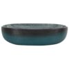Countertop Basin Turquoise Oval 59x40x14 cm Ceramic