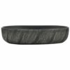 Countertop Basin Black Oval 59x40x14 cm Ceramic