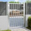 Garden Gate 100x120 cm Stainless Steel