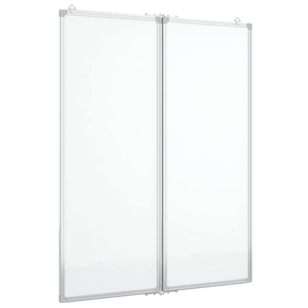 Magnetic Whiteboard Foldable 80x100x1.7 cm Aluminium
