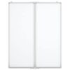 Magnetic Whiteboard Foldable 80x100x1.7 cm Aluminium