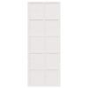 Barn Door White 80x208 cm Solid Wood Pine