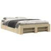 Bed Frame without Mattress Sonoma Oak 120x190 cm Small Double Engineered Wood