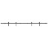 Sliding Door Hardware Kit 305 cm Steel Black