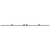 Sliding Door Hardware Kit 427 cm Steel Black