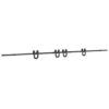 Sliding Door Hardware Kit 400 cm Steel Black
