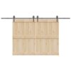 Sliding Door Hardware Kit 400 cm Steel Black