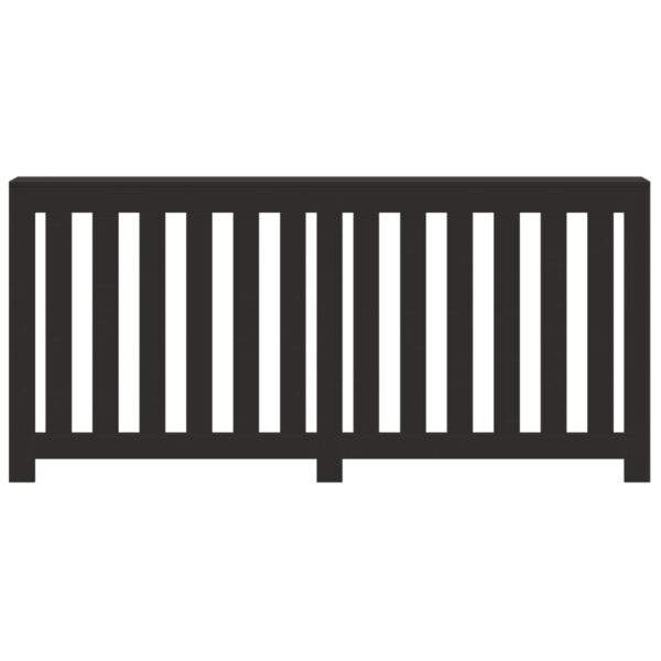 Radiator Cover Black 175x20x82 cm Engineered Wood