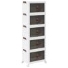 8721102959219_a_en_hd_1.jpg Stackable Storage Box with Wheels 5-Tier 28 L 48.5x29.5x139 cm