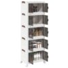 8721102959219_m_en_hd_1.jpg Stackable Storage Box with Wheels 5-Tier 28 L 48.5x29.5x139 cm
