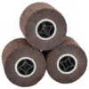 Sanding Rollers 3 pcs Brown 12 x 12 x 10 cm Synthetic fibre
