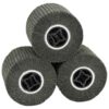 Sanding Rollers 3 pcs Black 12 x 12 x 10 cm Synthetic fibre