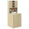 Washing Machine Cabinets 2 pcs Sonoma Oak Engineered wood