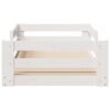 Bed Frame without Mattress White 90x190 cm Single Solid Wood Pine