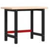 Workbench 100x60x83 cm Solid Wood Oak Rectangular