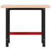 Workbench 100x(55-60)x83 cm Solid Wood Beech