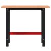Workbench 100x(55-60)x81.5 cm Solid Wood Beech