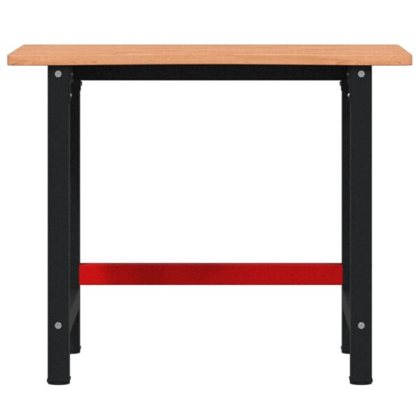 Workbench 100x(55-60)x81.5 cm Solid Wood Beech
