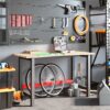 Workbench 140x60x81.5 cm Solid Wood Oak