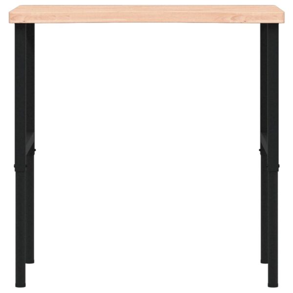 Workbench 100x(55-60)x(73-99.5) cm Solid Wood Beech