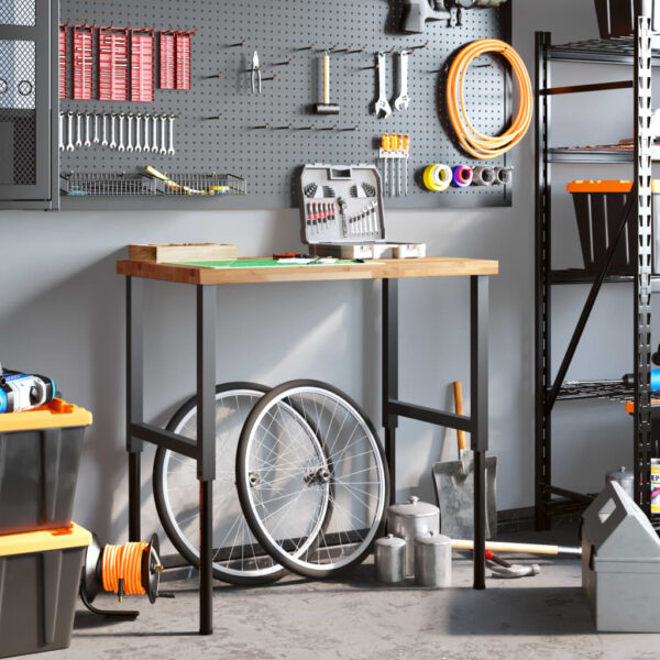 8721158412041_g_en_hd_1.jpg Workbench 100x60x(73-99.5) cm Solid Wood Acacia Rectangular